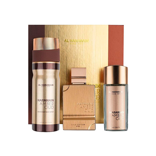 KIT ALHARAMAIN AMBER OUD GOLD 3 PIEZAS 75ML