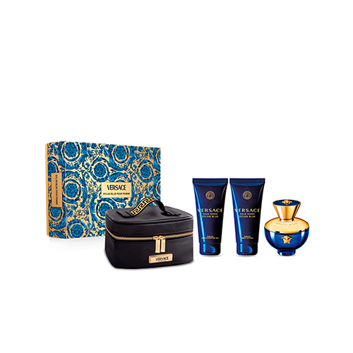KIT VERSACE DYLAN BLUE F 100ML 4 PIEZAS